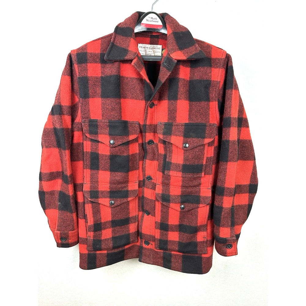 Vintage Filson Mackinaw Cruiser - MiUSA - Size 40 - Buffalo Plaid Wool Jacket